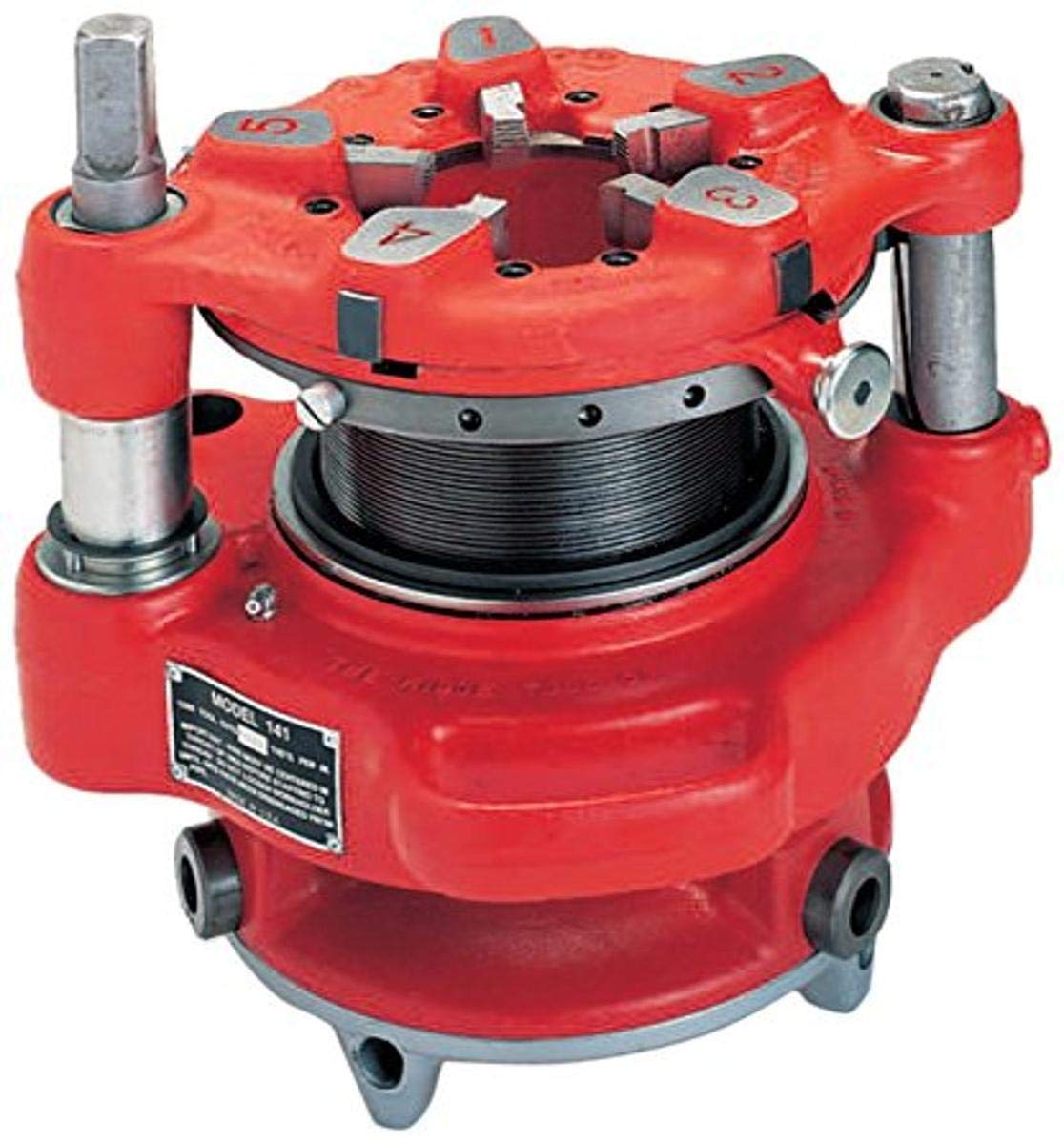 ridgid-36620-141-npt-receding-geared-threader-for-2-1-2-to-4-pipes-built-in-jaw- image 1