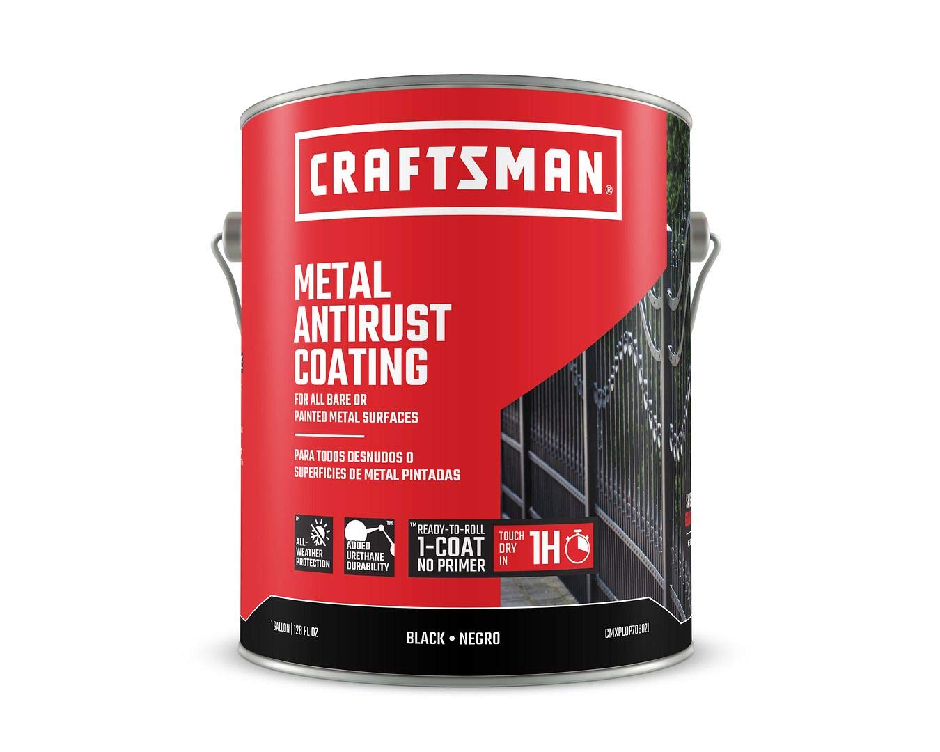 craftsman-metal-antirust-coating-black-semi-gloss-128-fl-oz-1-gallon-direct-to-m image 1