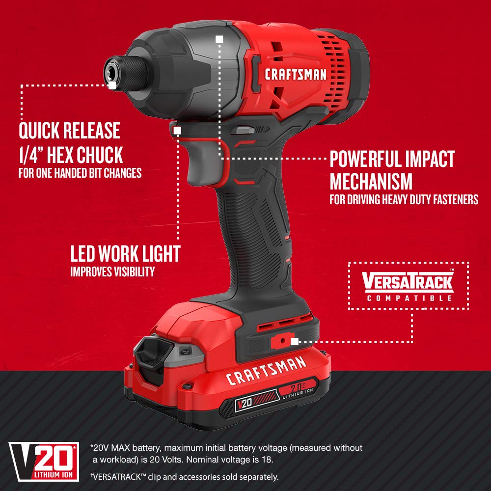 craftsman-v20-7-tool-cordless-power-tool-combo-kit-cmck700d2-with-2-batteries-an image 3