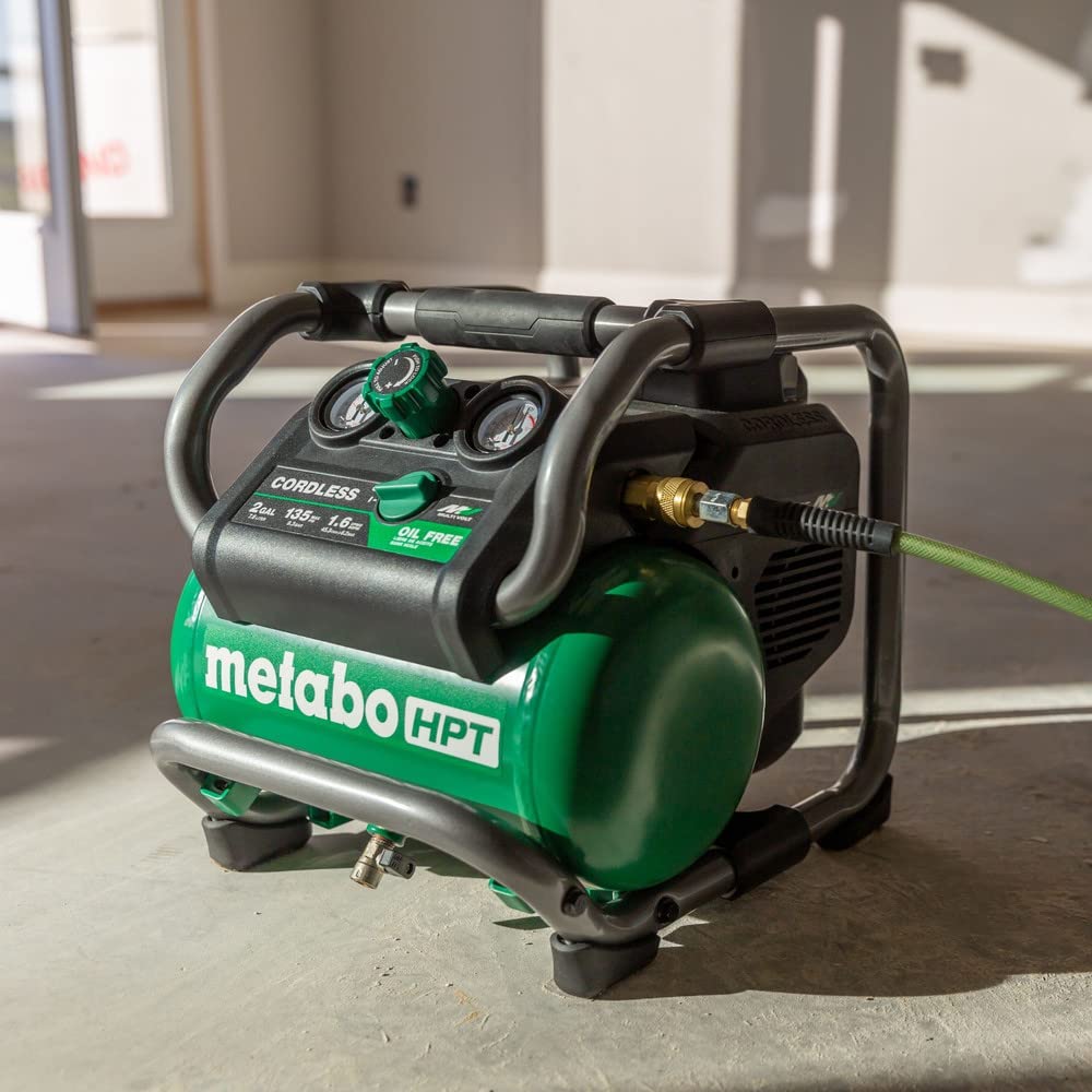 metabo-hpt-36v-multivolt-2-gallon-cordless-air-compressor-ec36daq4-tool-body-onl image 2