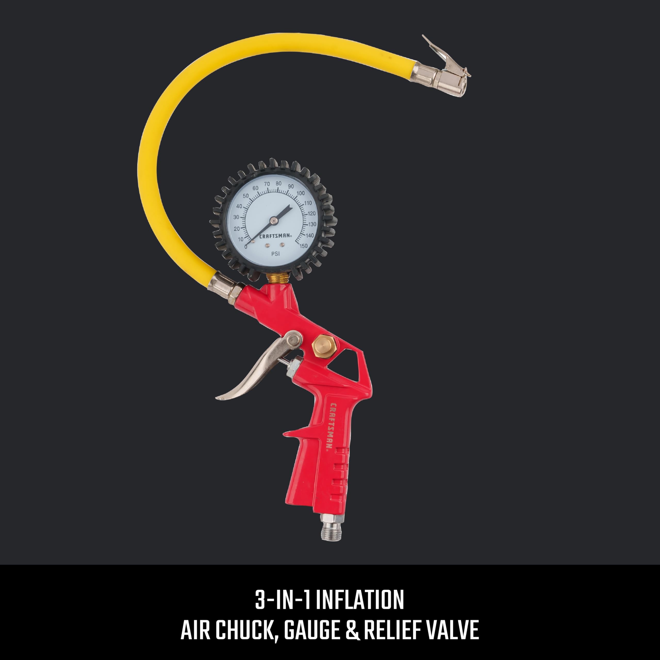 craftsman-inflator-gun-0-150-psi-3-in-1-gauge-air-chuck-relief-valve-cmxgzbf7124 image 2