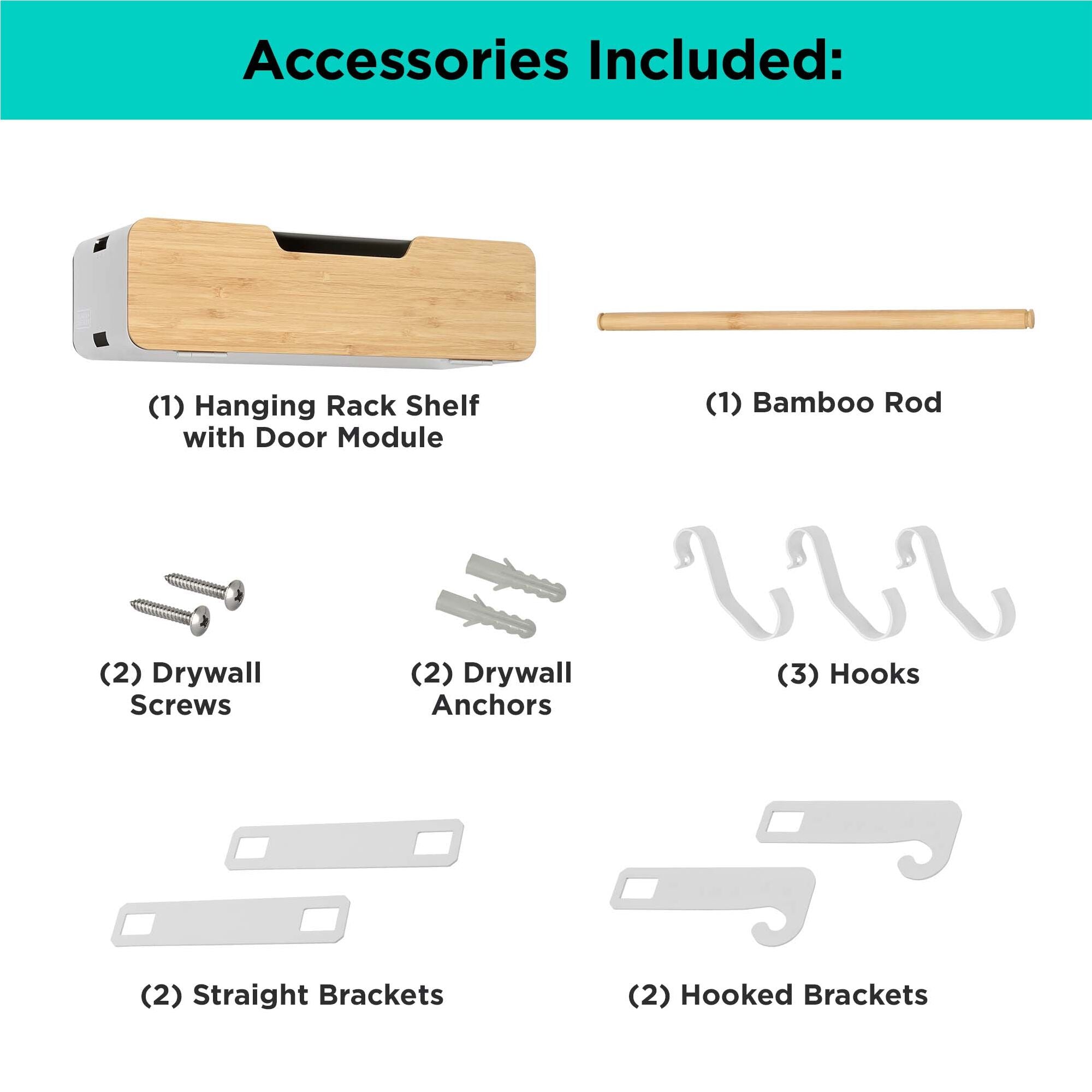 black-decker-white-hanging-magnetic-rack-system-shelf-with-door image 3