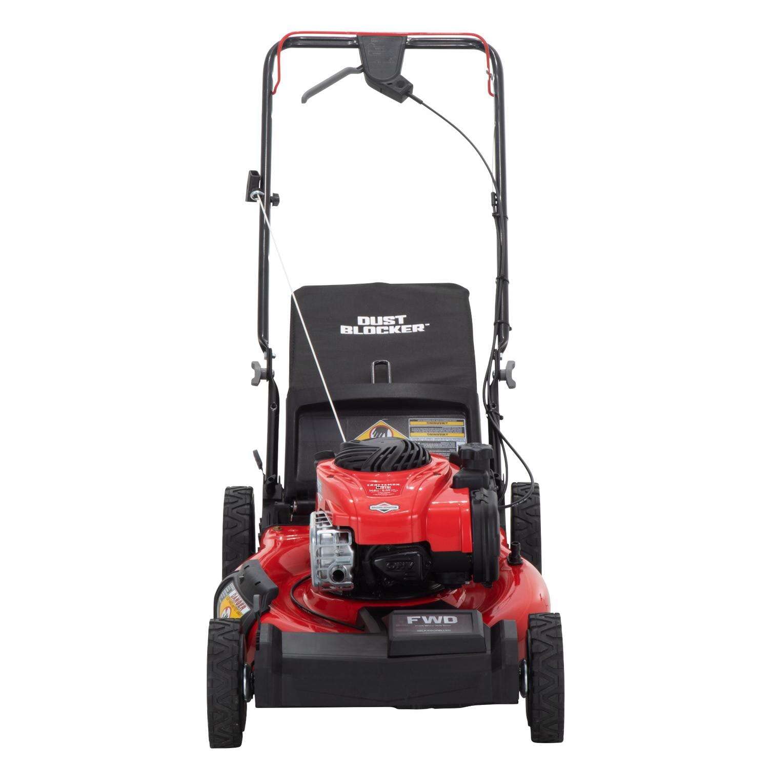 craftsman-self-propelled-gas-lawn-mower-21-inch-3-in-1-mulch-side-discharge-rear image 3