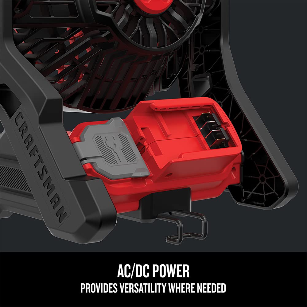 craftsman-cmce001b-v20-cordless-jobsite-fan-ac-dc-3-speeds-tool-only image 4