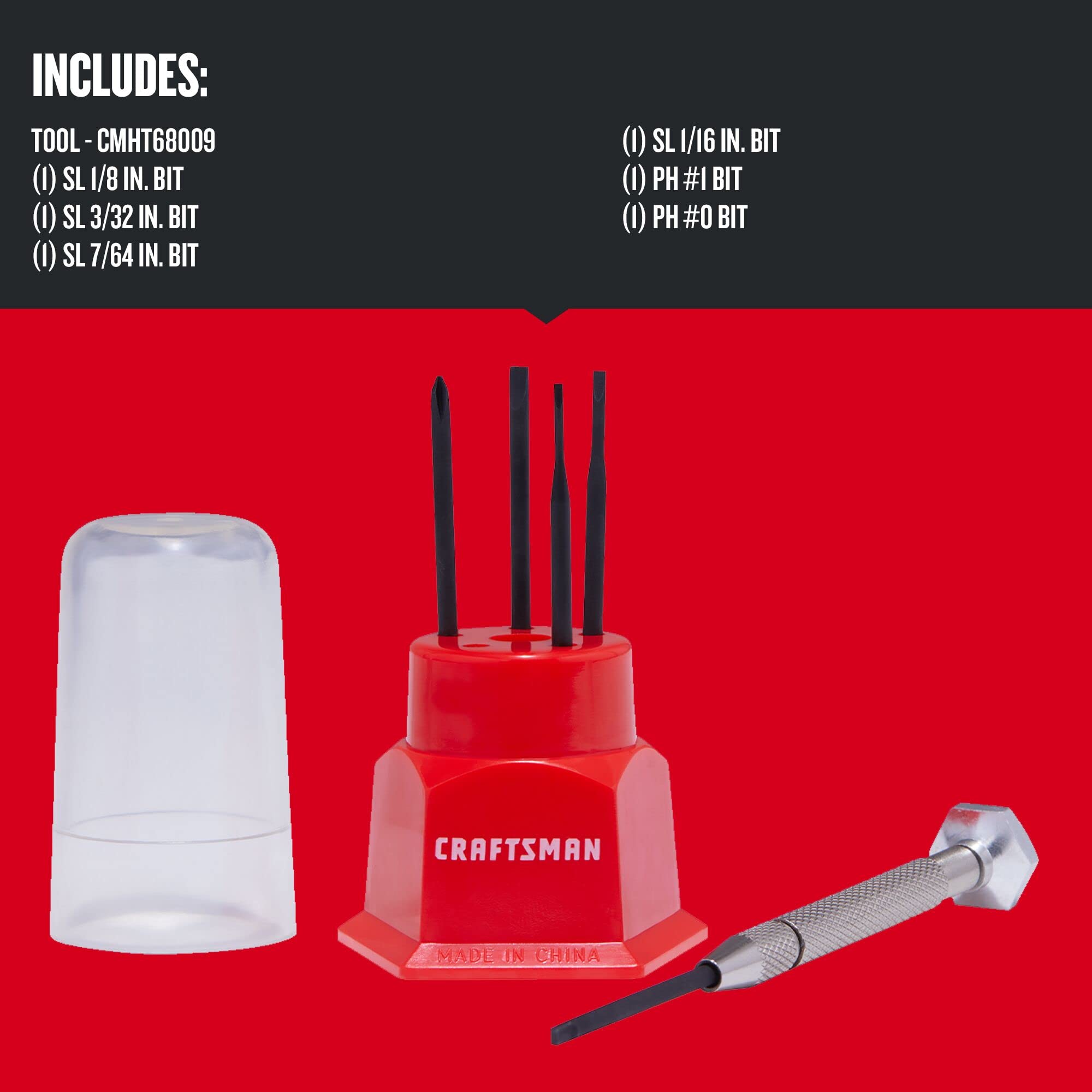 craftsman-multi-bit-jeweler-s-screwdriver-kit-5-piece-small-precision-set-cmht68 image 4