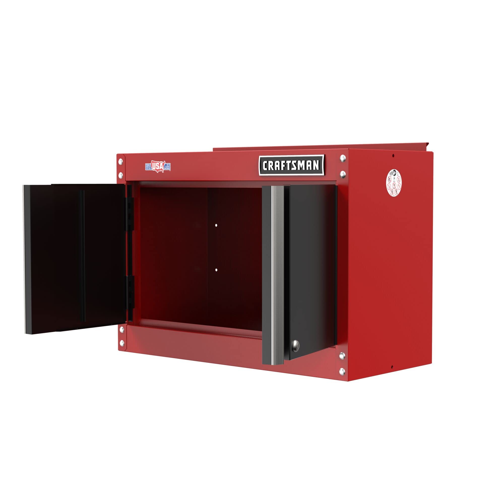 craftsman-garage-storage-cabinet-metal-wall-mounted-2-door-cmst21802rb image 5