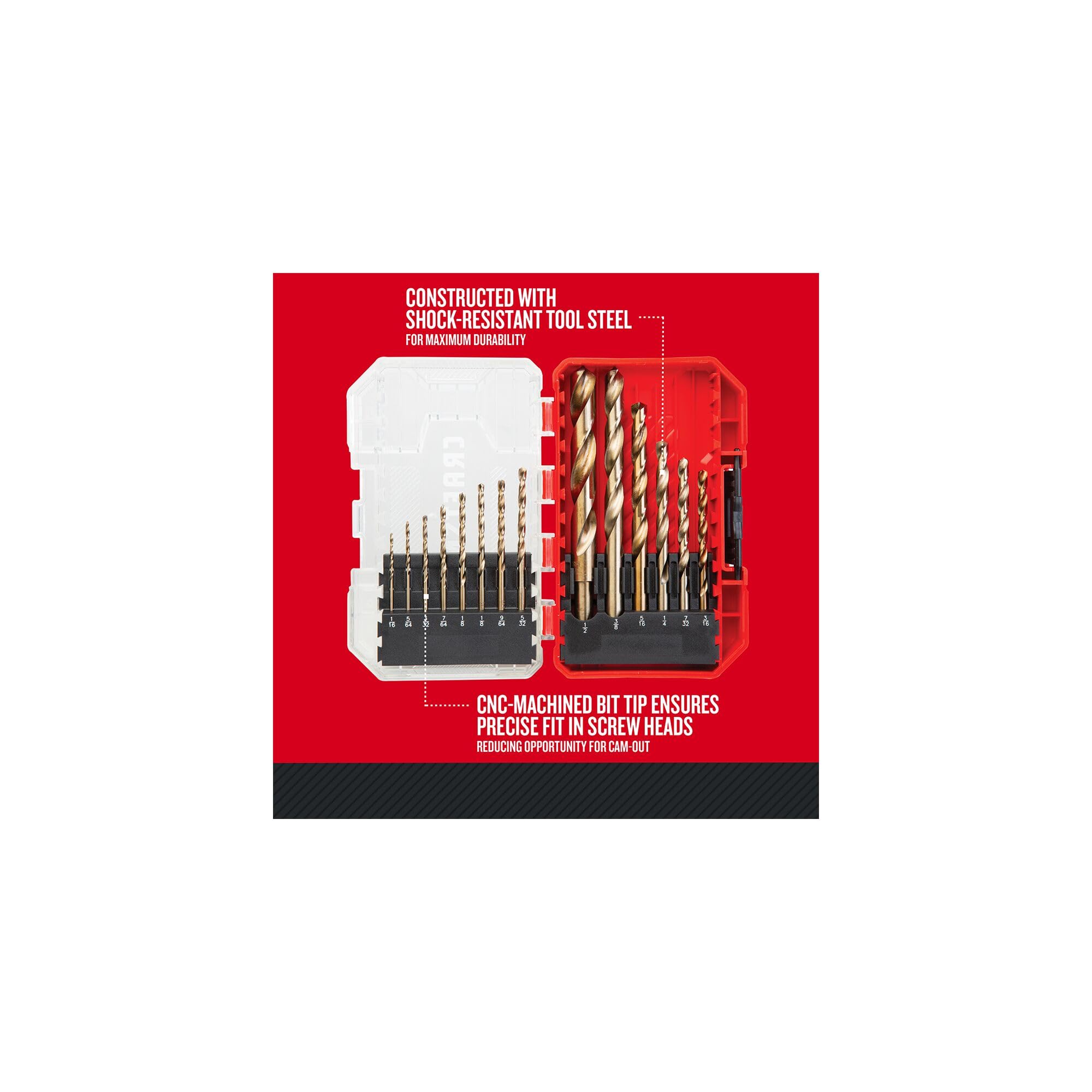 craftsman-cmam2214-14-piece-gold-oxide-drill-bit-set image 2