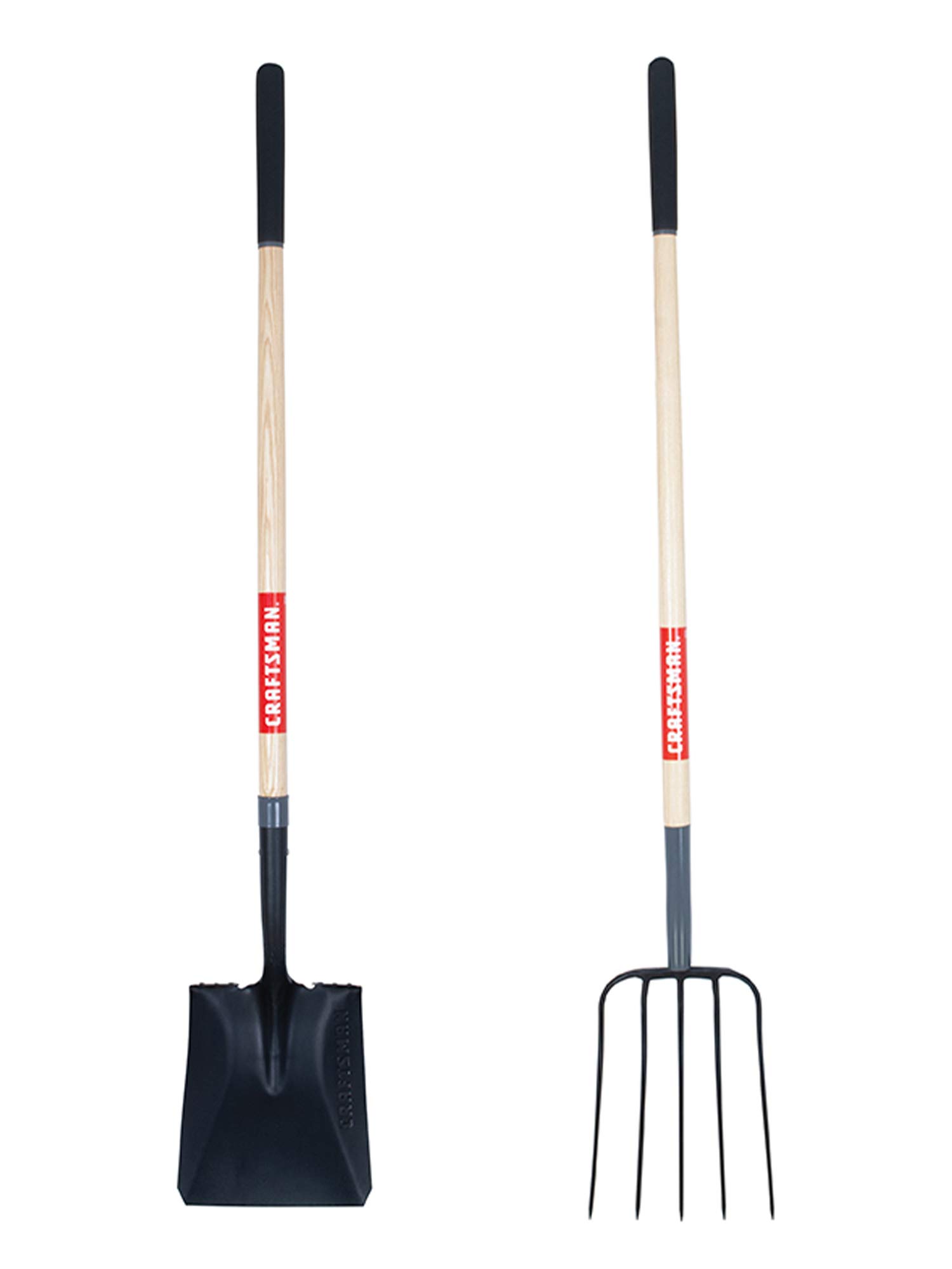 craftsman-2-piece-long-wood-handle-composting-tool-set-transfer-shovel-and-5-tin image 1