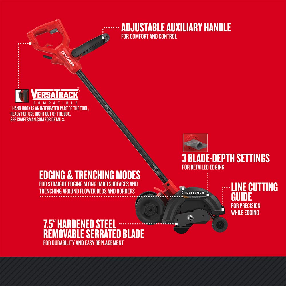 craftsman-lawn-edger-tool-corded-12-amp-cmeed400 image 2