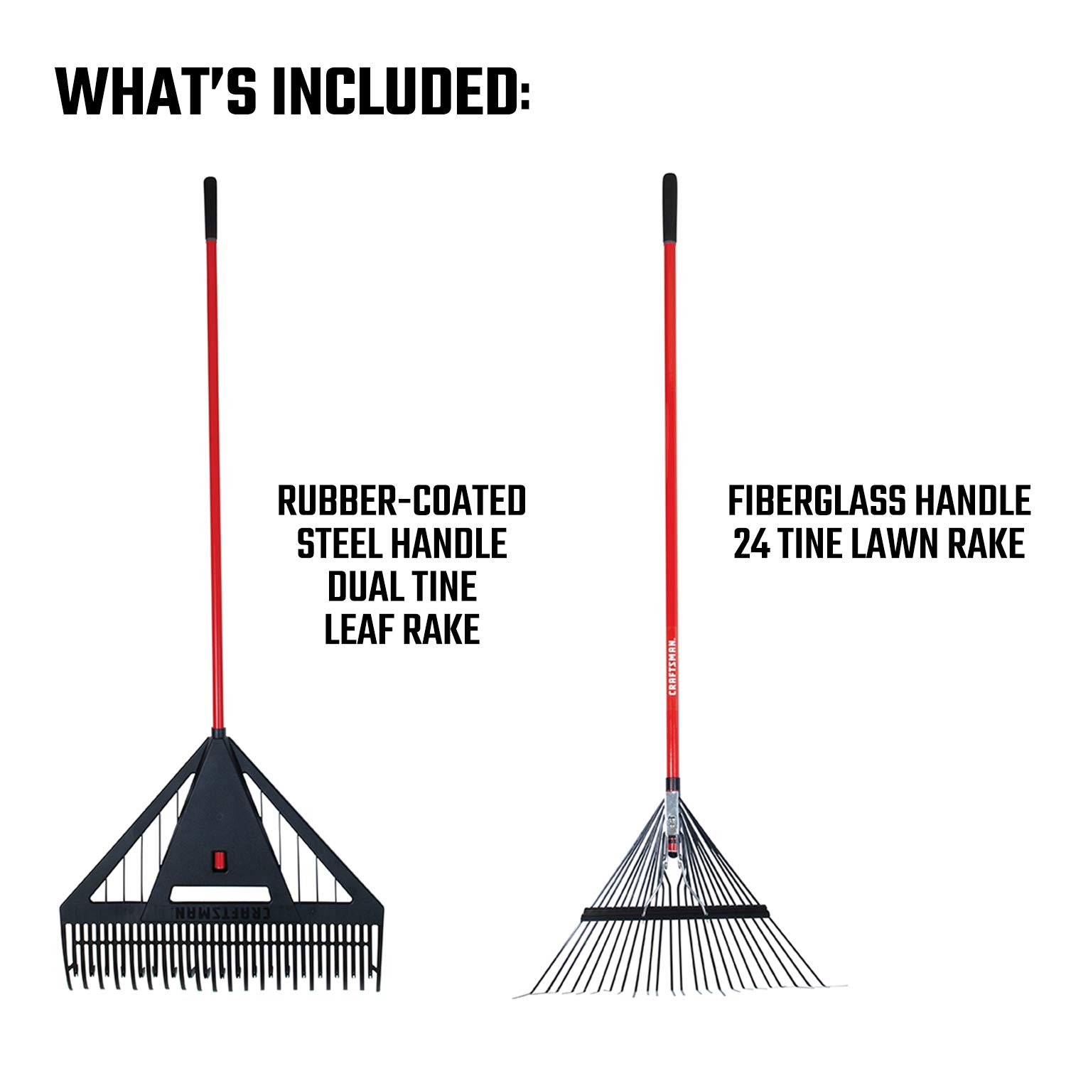 craftsman-2-piece-raking-set-cmxmkit0030-26-dual-tine-leaf-rake-24-tine-lawn-rak image 2