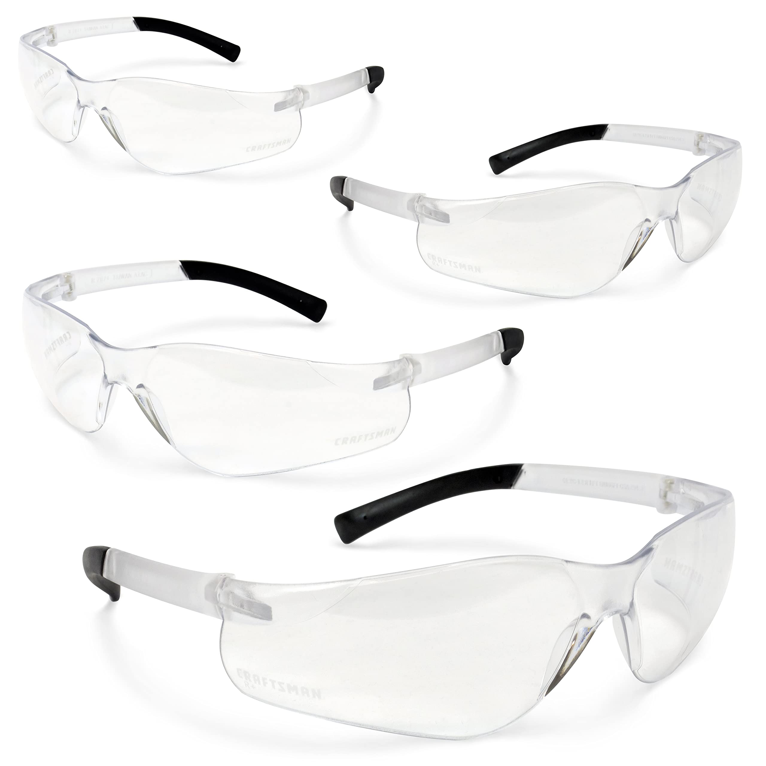 craftsman-clear-safety-glasses-4-pack-cmxpera1104hc-lightweight-ir-filter-lens image 1