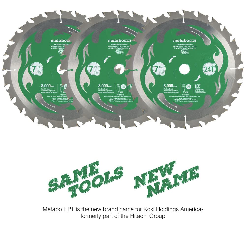 metabo-hpt-circular-saw-blades-7-1-4-24t-framing-ripping-vpr-blades-5-8-diamond- image 4