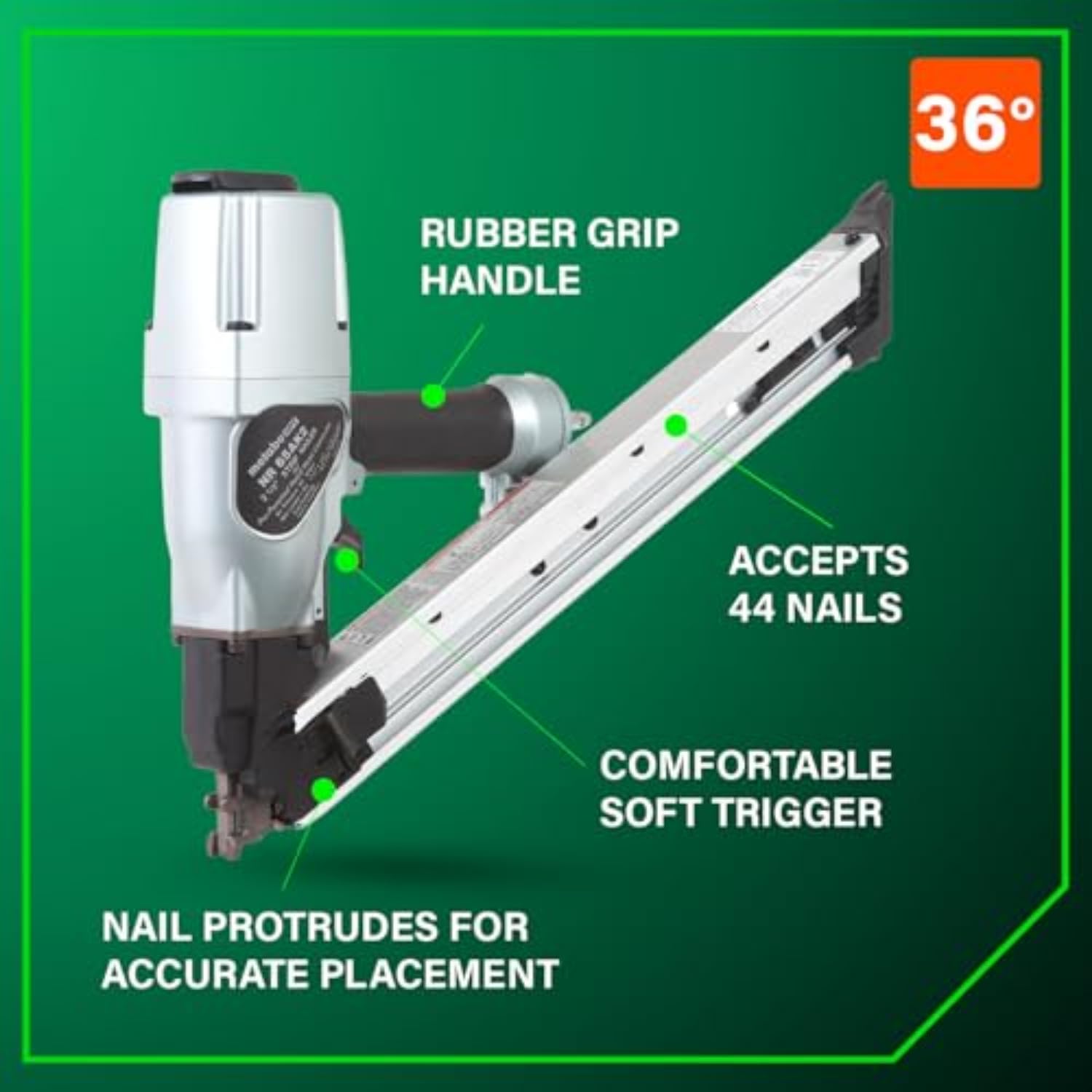metabo-hpt-strap-tite-strip-nailer-nr65ak2-pneumatic-1-1-2-to-2-1-2-fasteners-6- image 4