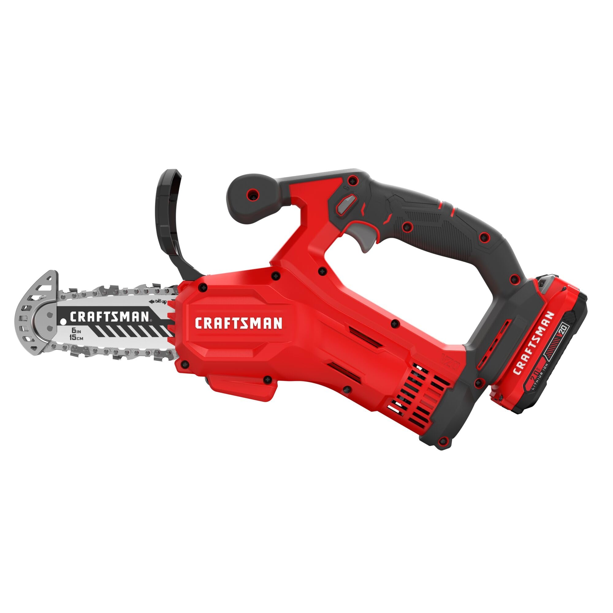 craftsman-v20-cmccs320d1-6-mini-cordless-chainsaw-kit-with-2ah-battery-charger image 8