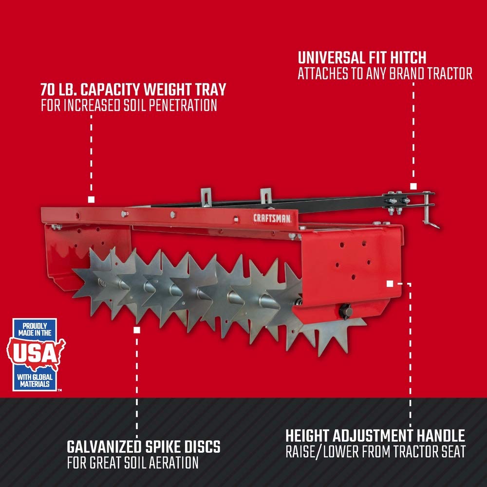 craftsman-36-inch-tow-behind-spike-aerator-cmxgzbf7124336-9-galvanized-steel-dis image 2