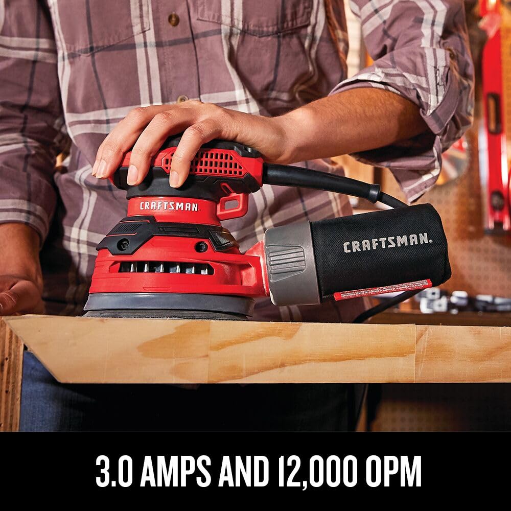 craftsman-5-inch-random-orbital-sander-3-amp-12-000-opm-cmew231 image 4