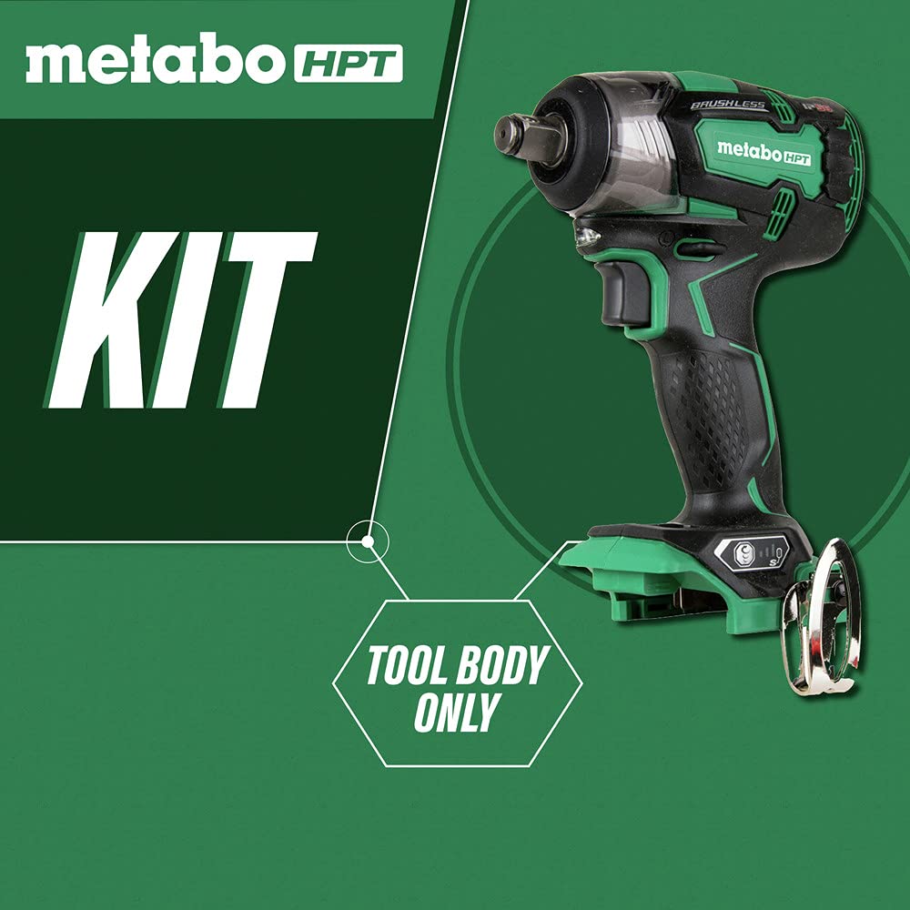 metabo-hpt-18v-cordless-impact-wrench-225-ft-lbs-torque-1-2-square-drive-brushle image 2