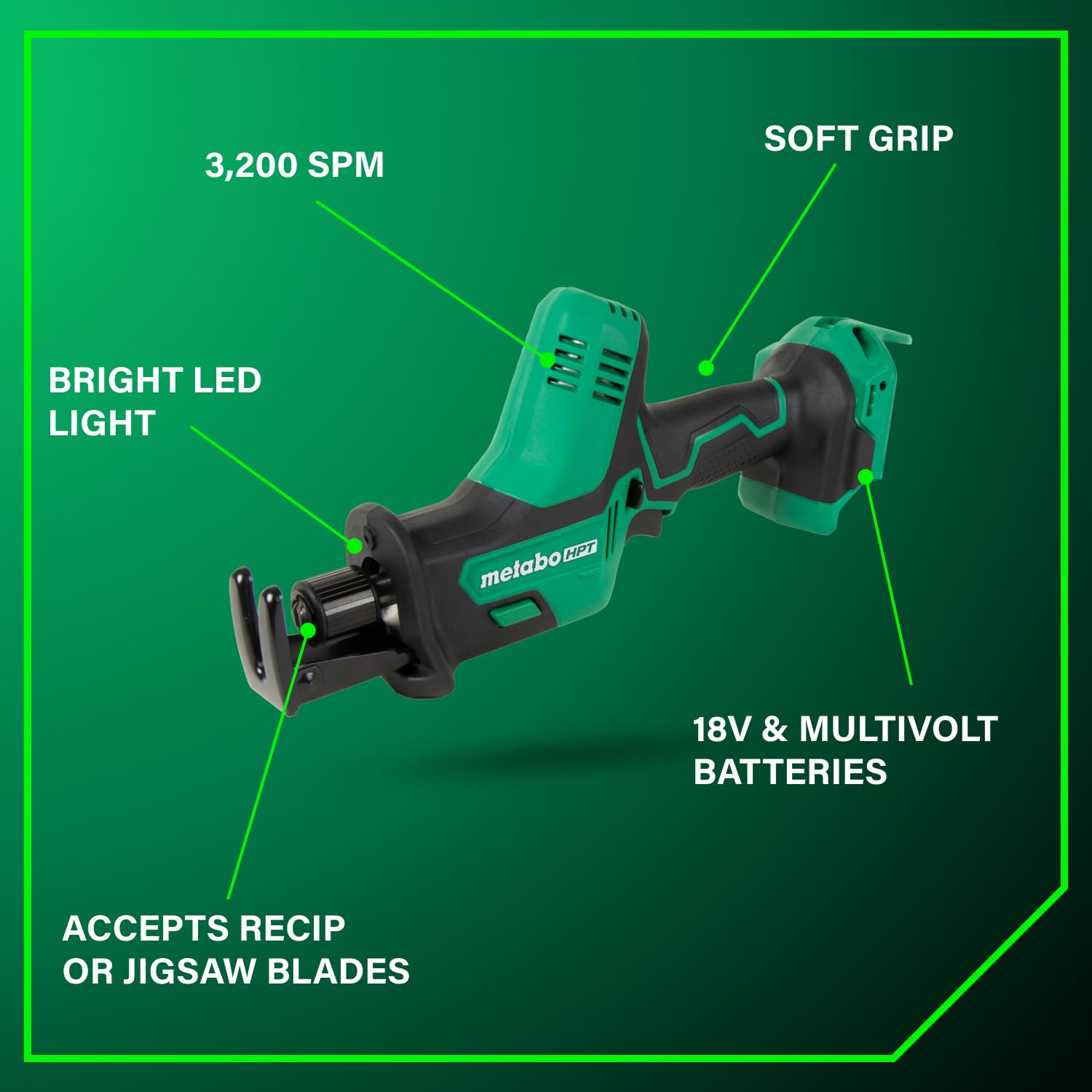 metabo-hpt-cr18daq4-18v-cordless-one-handed-reciprocating-saw-3-200-spm-tool-onl image 3