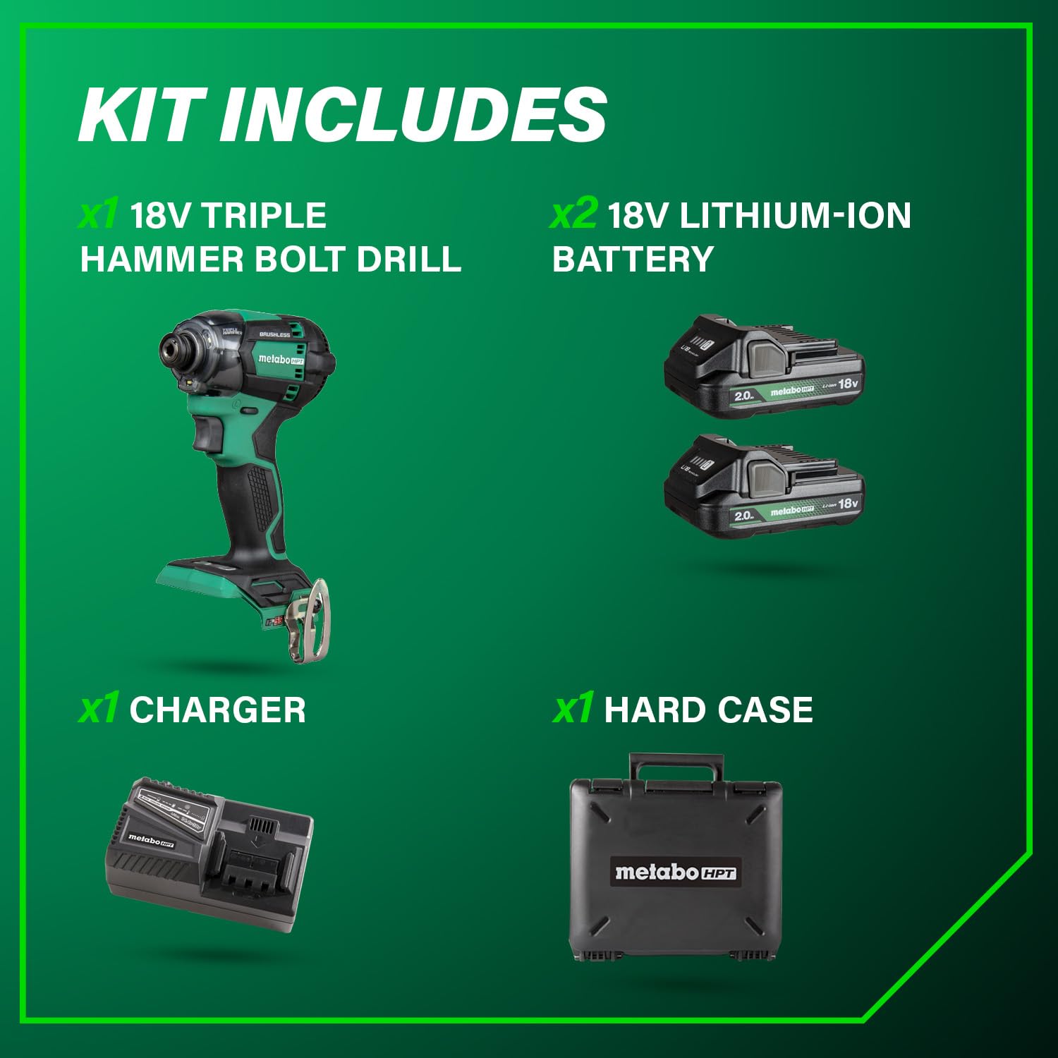 metabo-hpt-18v-cordless-triple-hammer-impact-driver-kit-wh18dc-with-2-batteries- image 5