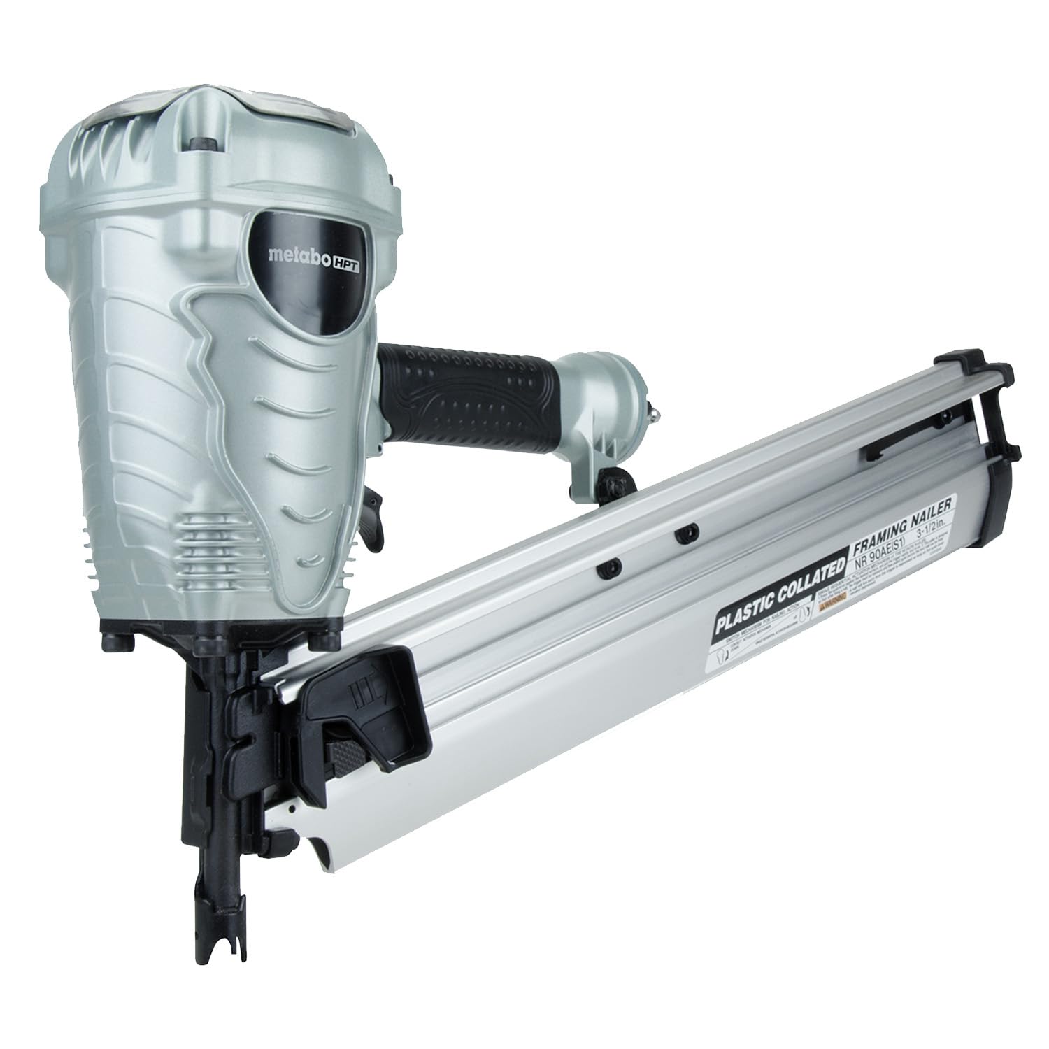 metabo-hpt-nr90aes1-framing-nailer-21-degree-plastic-collated-lightweight-7-5-lb image 1