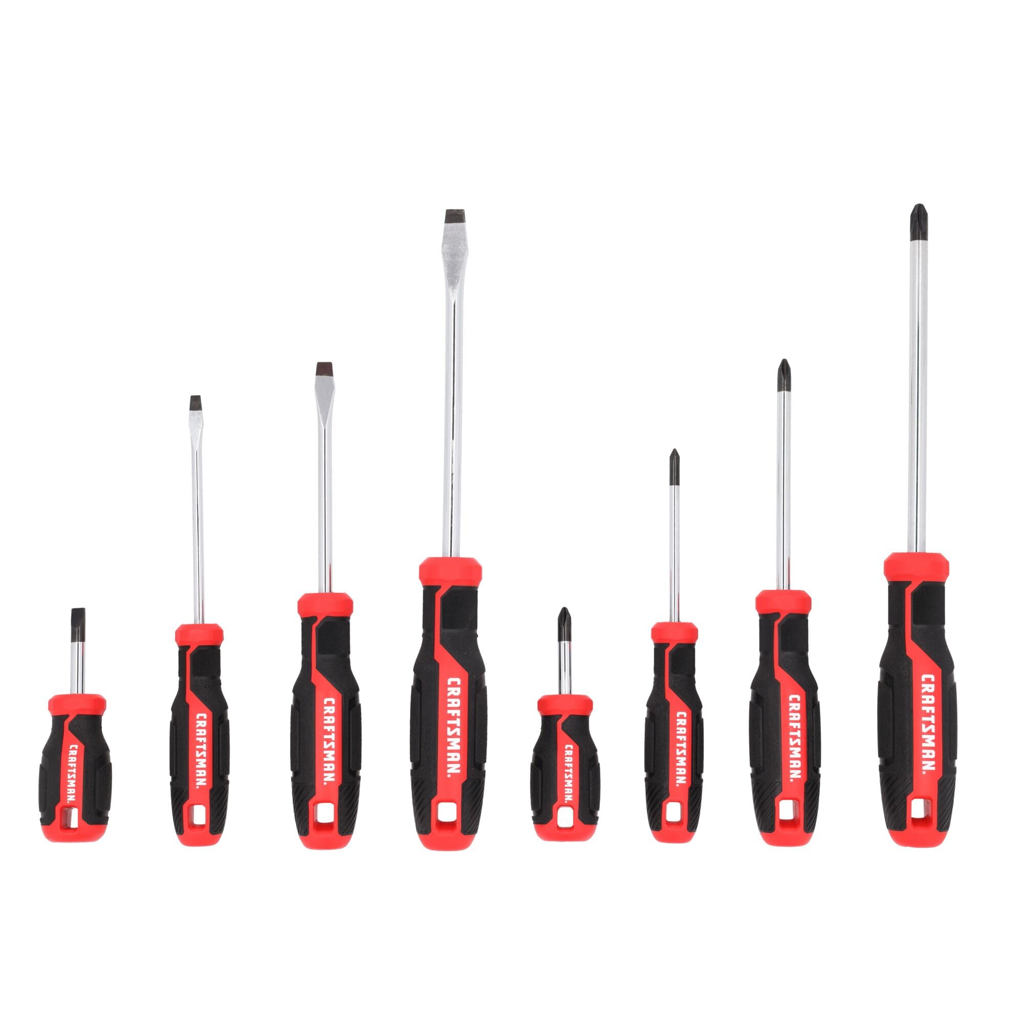 craftsman-8-piece-screwdriver-set-flat-head-phillips-cmht65130 image 1