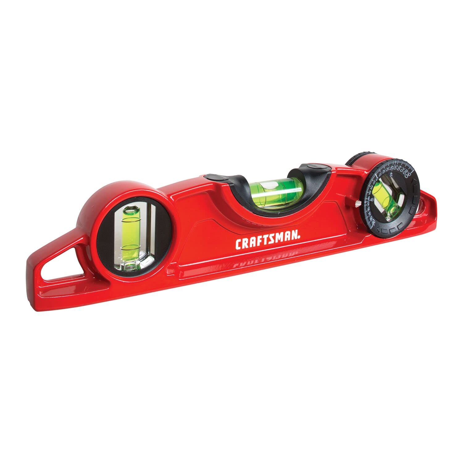 craftsman-cmht82391-9-inch-cast-torpedo-level-with-magnets-and-rotating-vial image 2