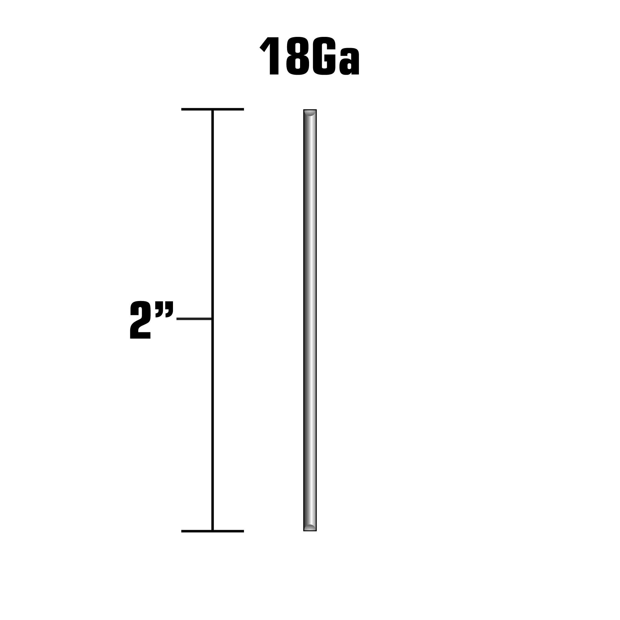 metabo-hpt-2-inch-18-gauge-electro-galvanized-brad-nails-smooth-1-000-count-2410 image 2