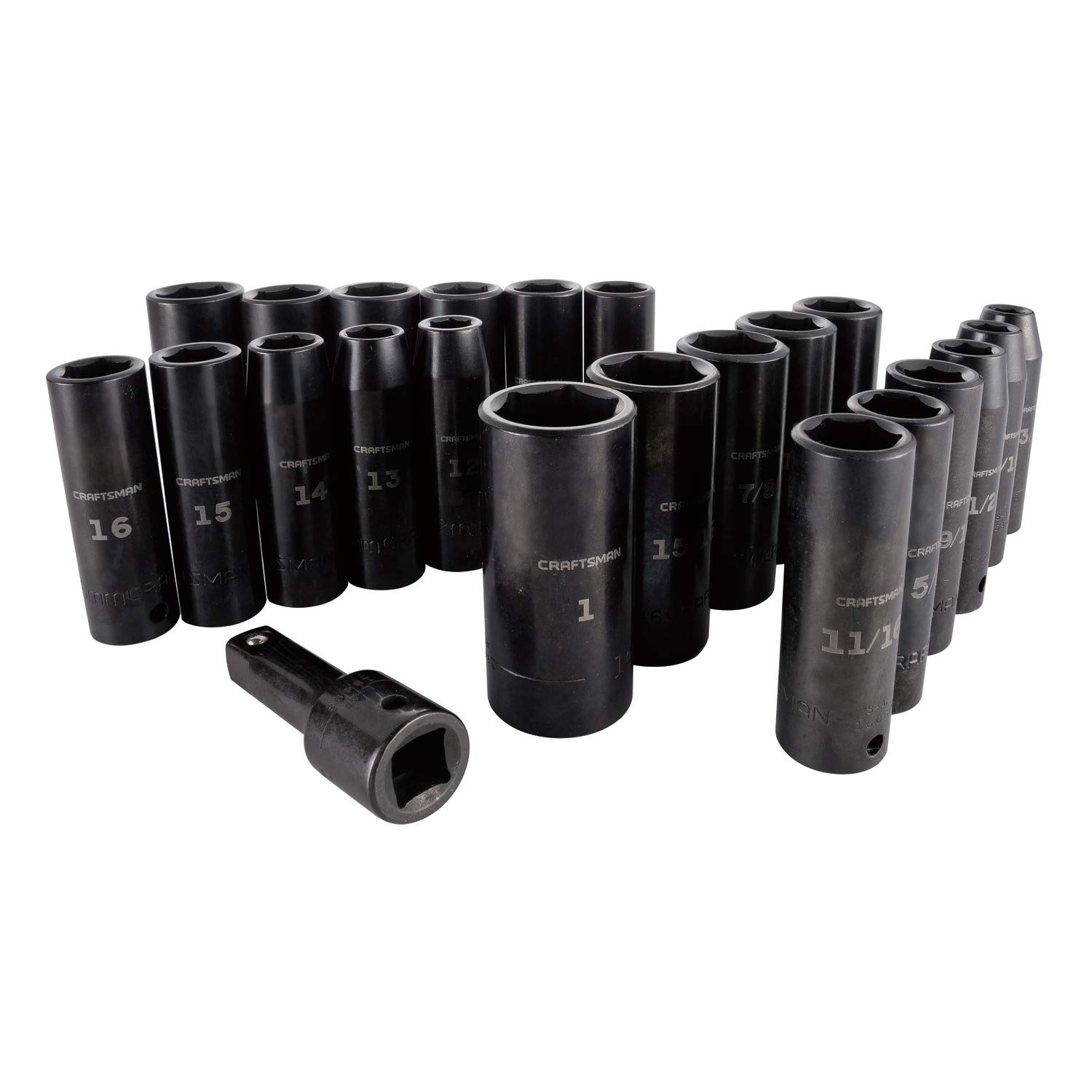 craftsman-deep-impact-socket-set-sae-1-2-inch-drive-23-pieces-cmmt16970-corrosio image 1