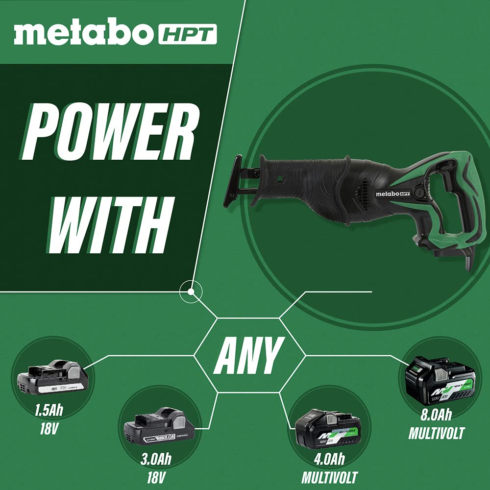 metabo-hpt-18v-cordless-reciprocating-saw-tool-only-cr18dslq4 image 7