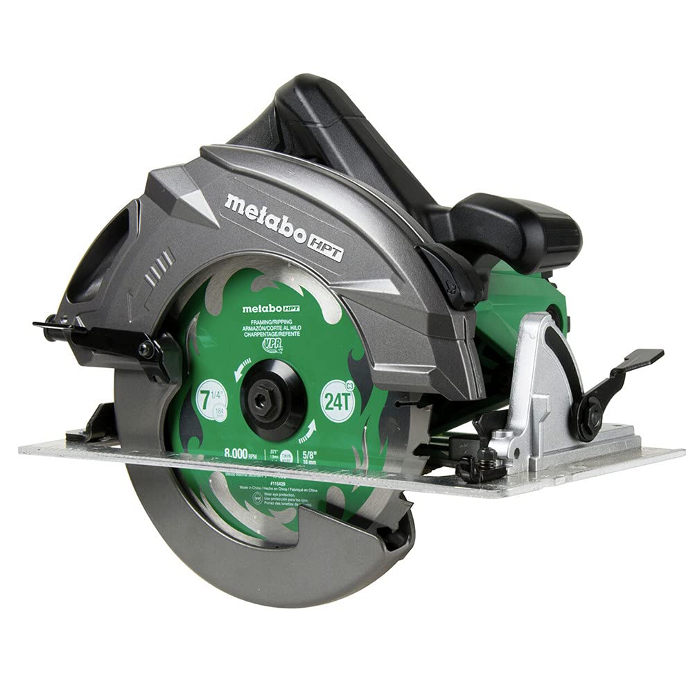 metabo-hpt-c7ur-7-1-4-inch-15-amp-circular-saw-kit-with-ripmax-blade-and-bag image 1