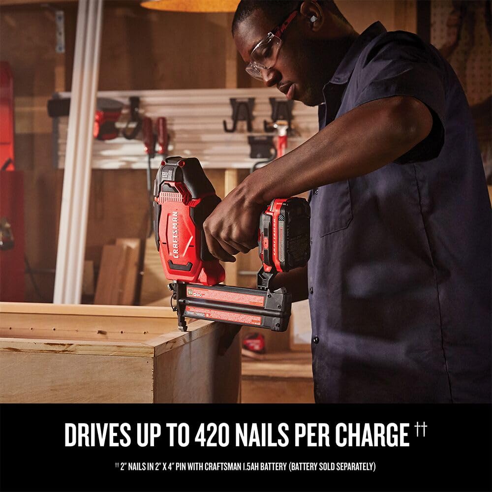craftsman-v20-cordless-18ga-brad-nailer-cmcn618b-bare-tool-only image 4