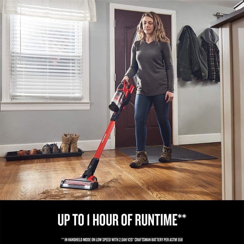 craftsman-v20-cordless-stick-vacuum-kit-with-removable-battery-cmcvs001d1-45-cfm image 4