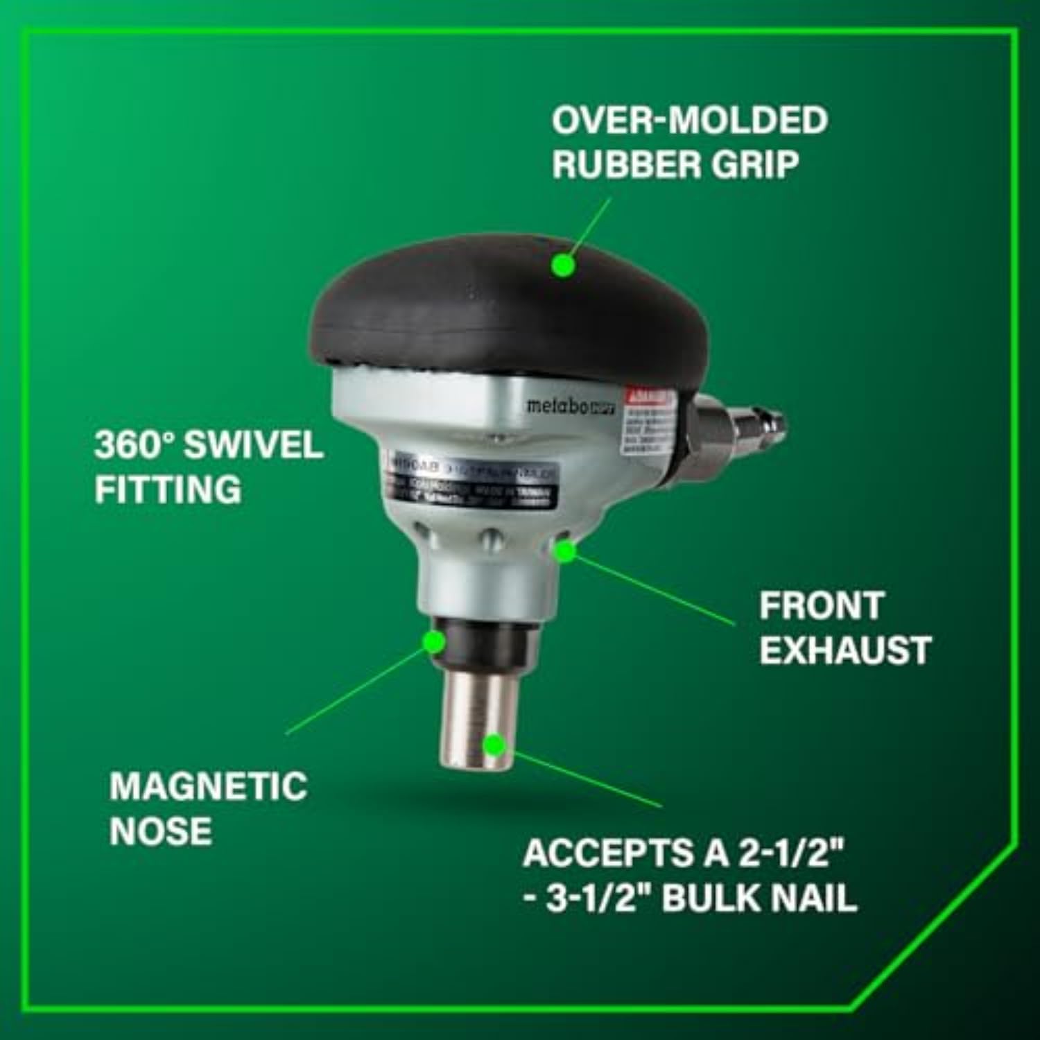 metabo-hpt-nh90ab-palm-nailer-360-swivel-magnetic-nose-for-joist-hangers image 4