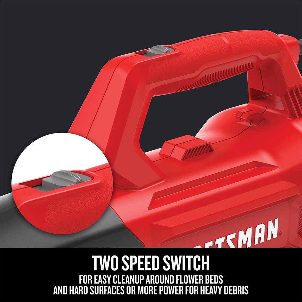 craftsman-corded-leaf-blower-9-amp-handheld-axial-electric-140-mph-450-cfm-cmebl image 4