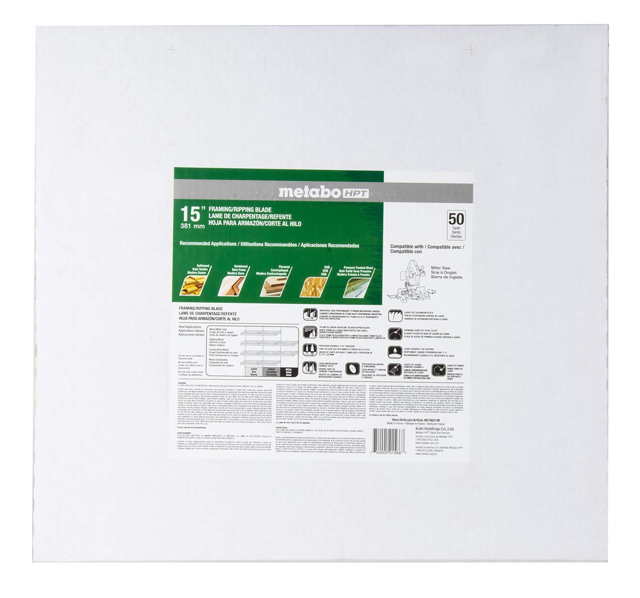 metabo-hpt-15-inch-miter-saw-blade-50-tooth-atb-tungsten-carbide-1-arbor-974651m image 2