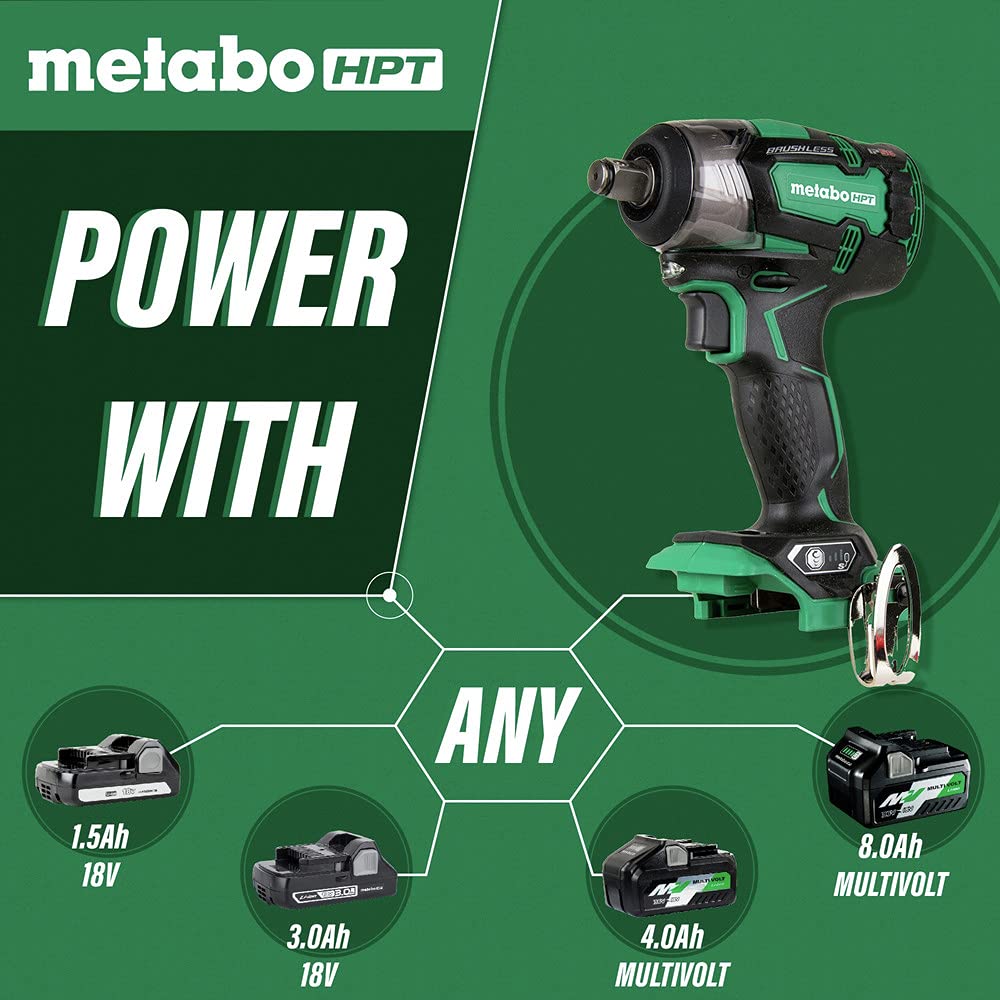 metabo-hpt-18v-cordless-impact-wrench-225-ft-lbs-torque-1-2-square-drive-brushle image 3
