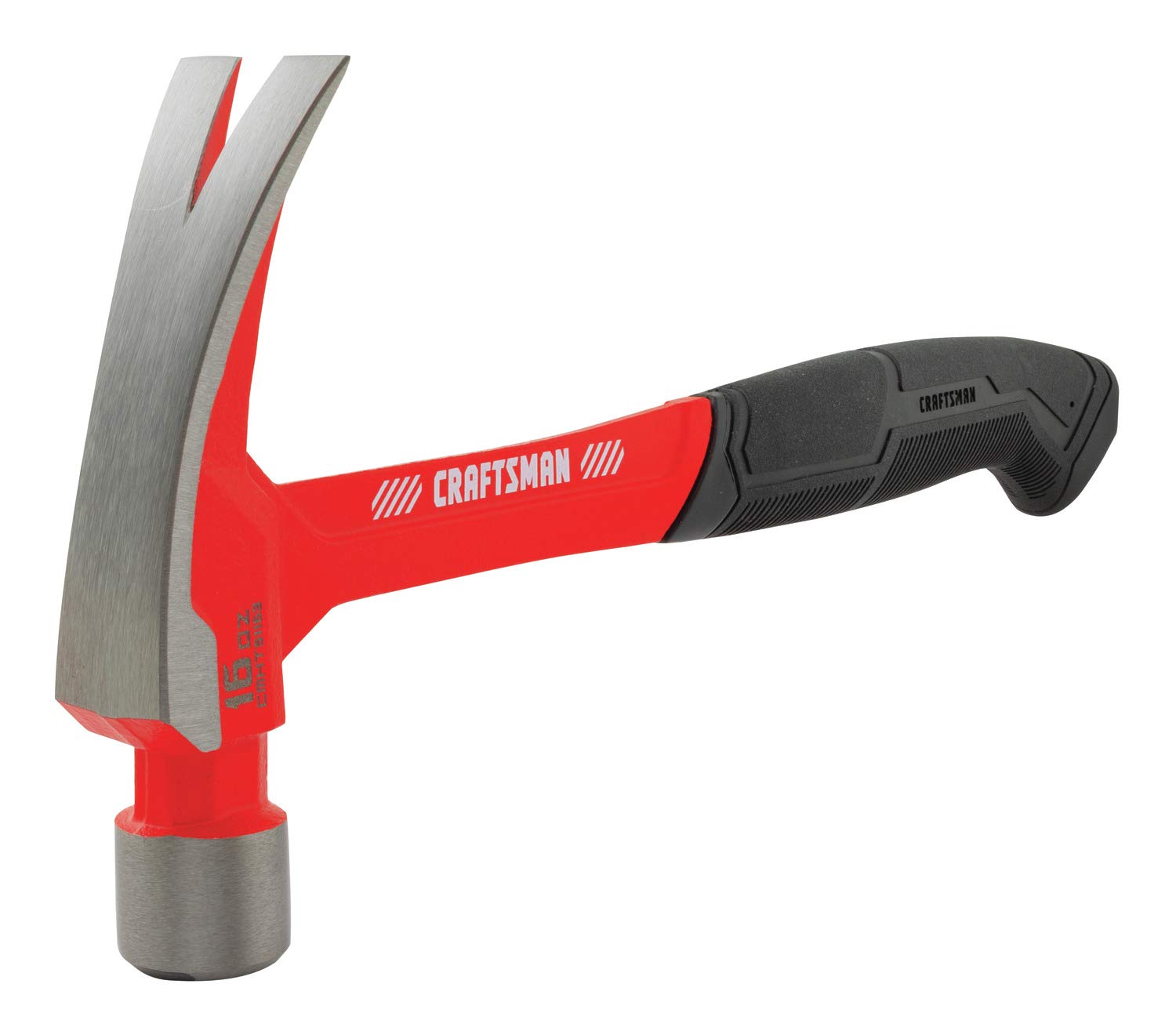craftsman-hammer-rip-claw-smooth-face-steel-head-16-oz-cmht51163 image 2