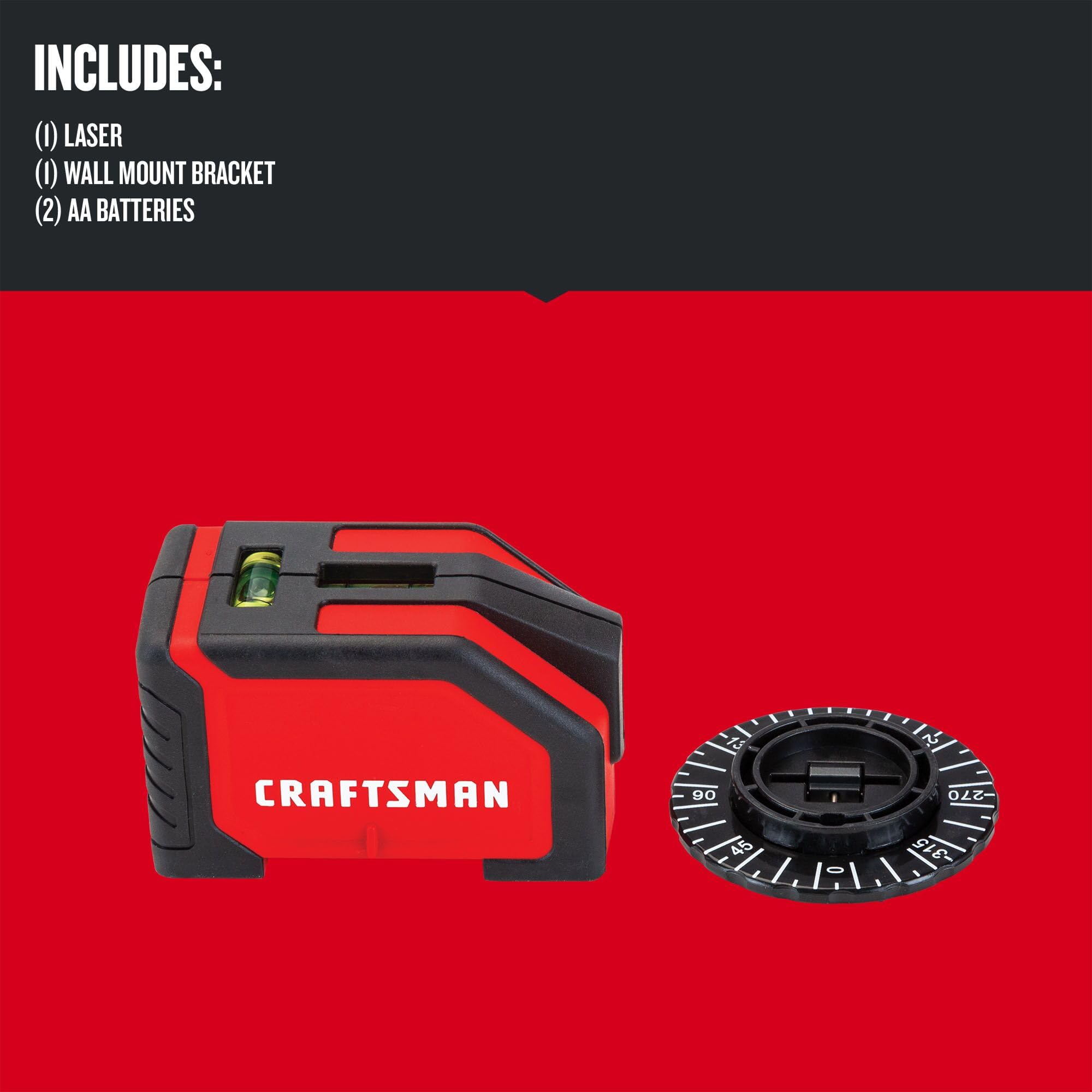 craftsman-cmht77634-15-foot-wall-mount-laser-level-with-integrated-stud-sensor image 2
