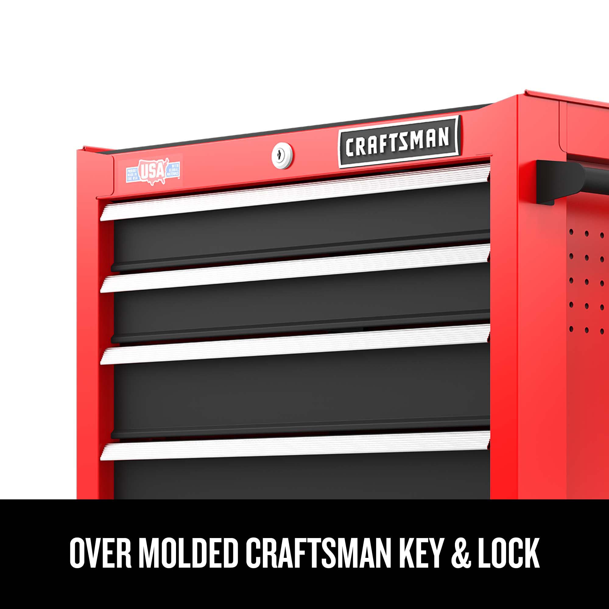 craftsman-cmst32752rb-26-inch-5-drawer-rolling-tool-chest-with-soft-close-drawer image 2