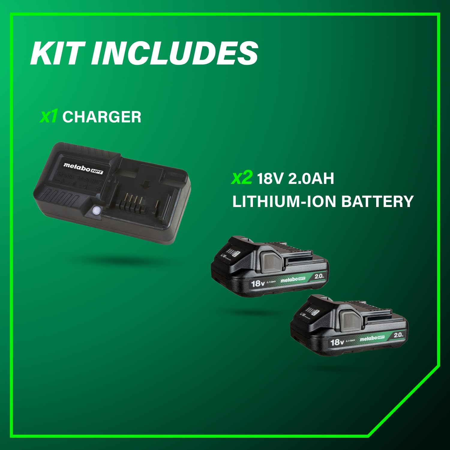 metabo-hpt-18v-battery-charger-kit-with-two-2-0ah-batteries-and-uc18yksls-charge image 5