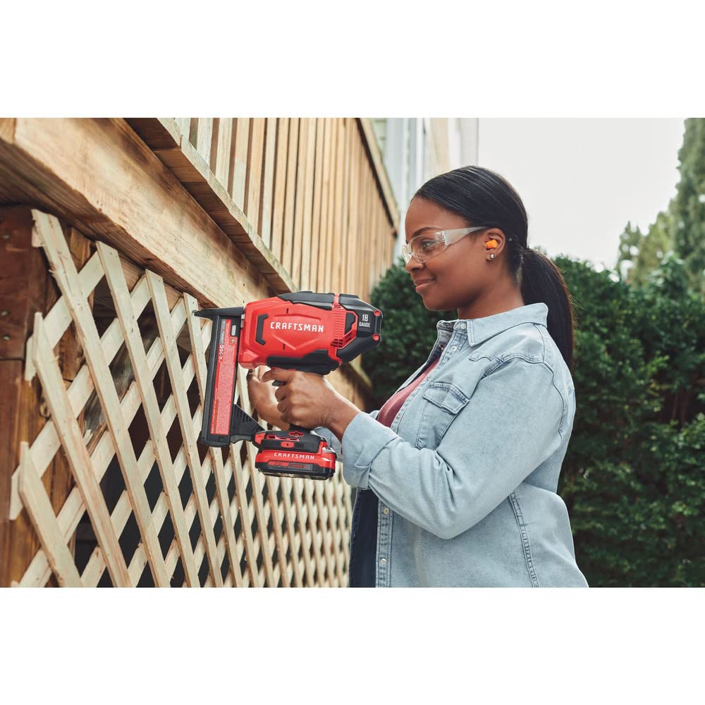 craftsman-v20-narrow-crown-stapler-cordless-18-gauge-tool-only-cmcn618nb image 8
