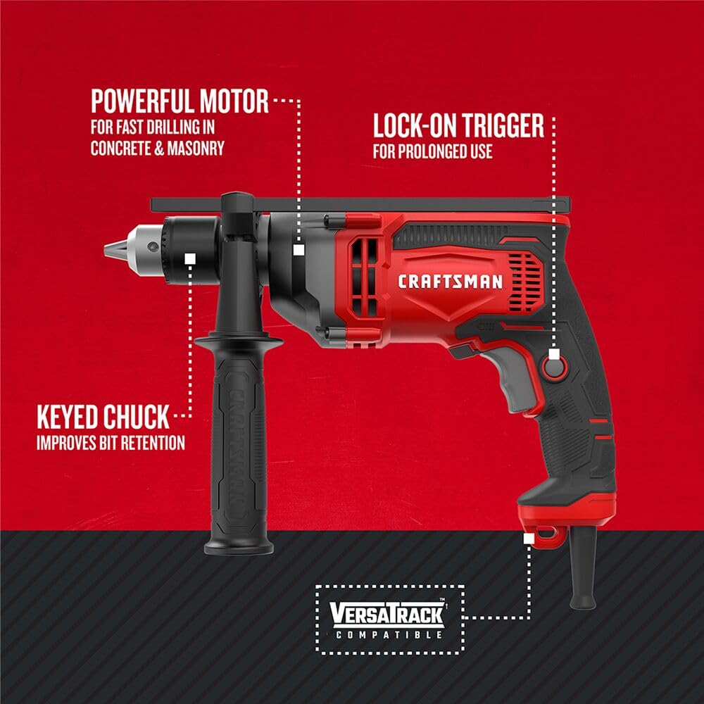 craftsman-1-2-inch-7-amp-hammer-drill-cmed741-heavy-duty-corded-drill-for-concre image 2