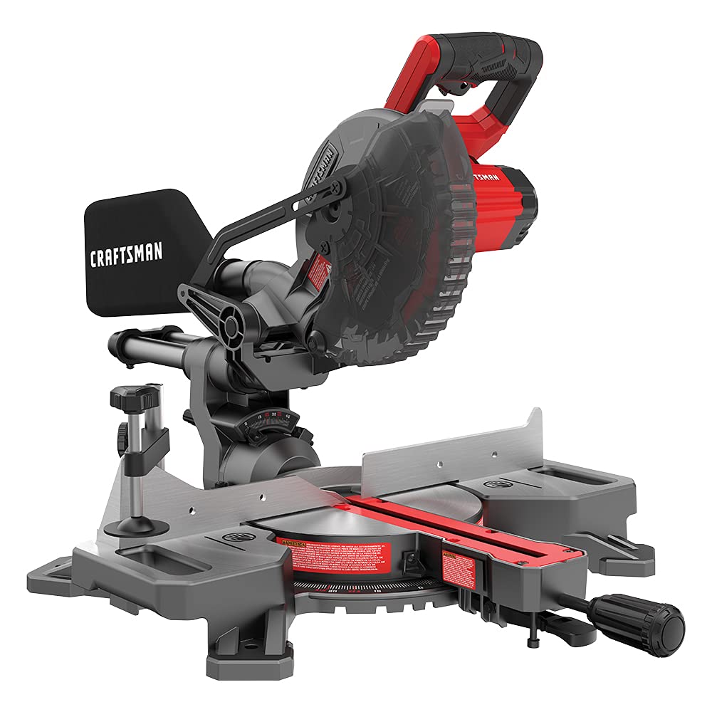 craftsman-v20-cordless-sliding-miter-saw-7-1-4-inch-single-bevel-battery-charger image 1