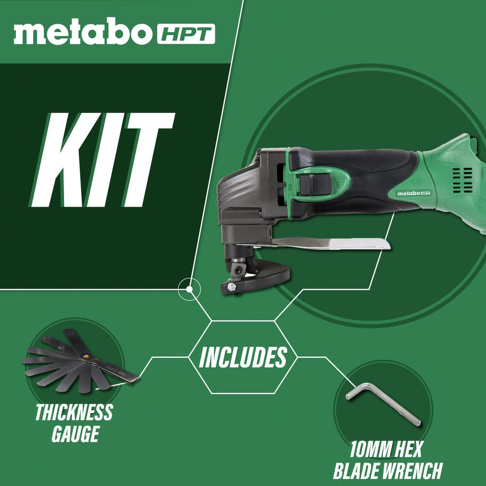 metabo-hpt-18v-multivolt-cordless-shear-tool-only-ce18dslq4 image 2