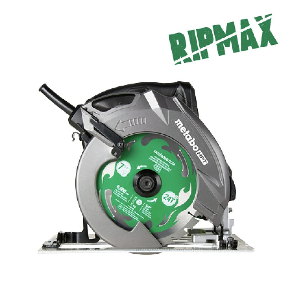 metabo-hpt-c7ur-7-1-4-inch-15-amp-circular-saw-kit-with-ripmax-blade-and-bag image 6
