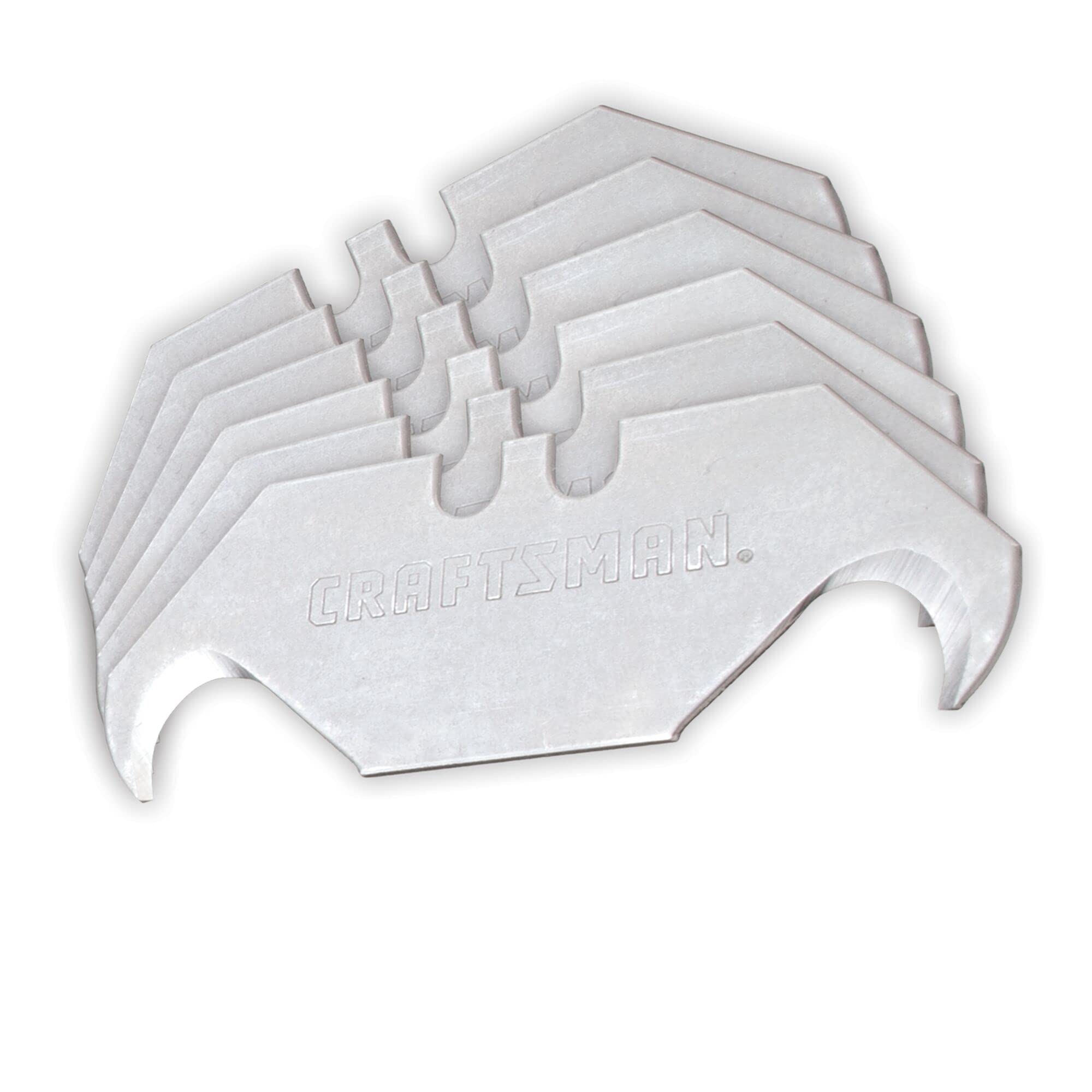 craftsman-utility-knife-razor-hook-blades-carbon-steel-3-4-in-5-pack-cmht11146 image 1
