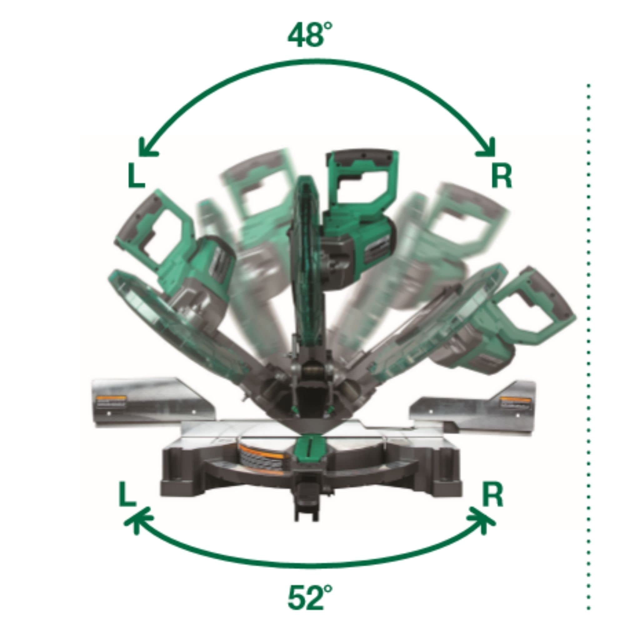 metabo-hpt-12-inch-dual-bevel-compound-miter-saw-with-xact-cut-led-shadow-line-c image 7