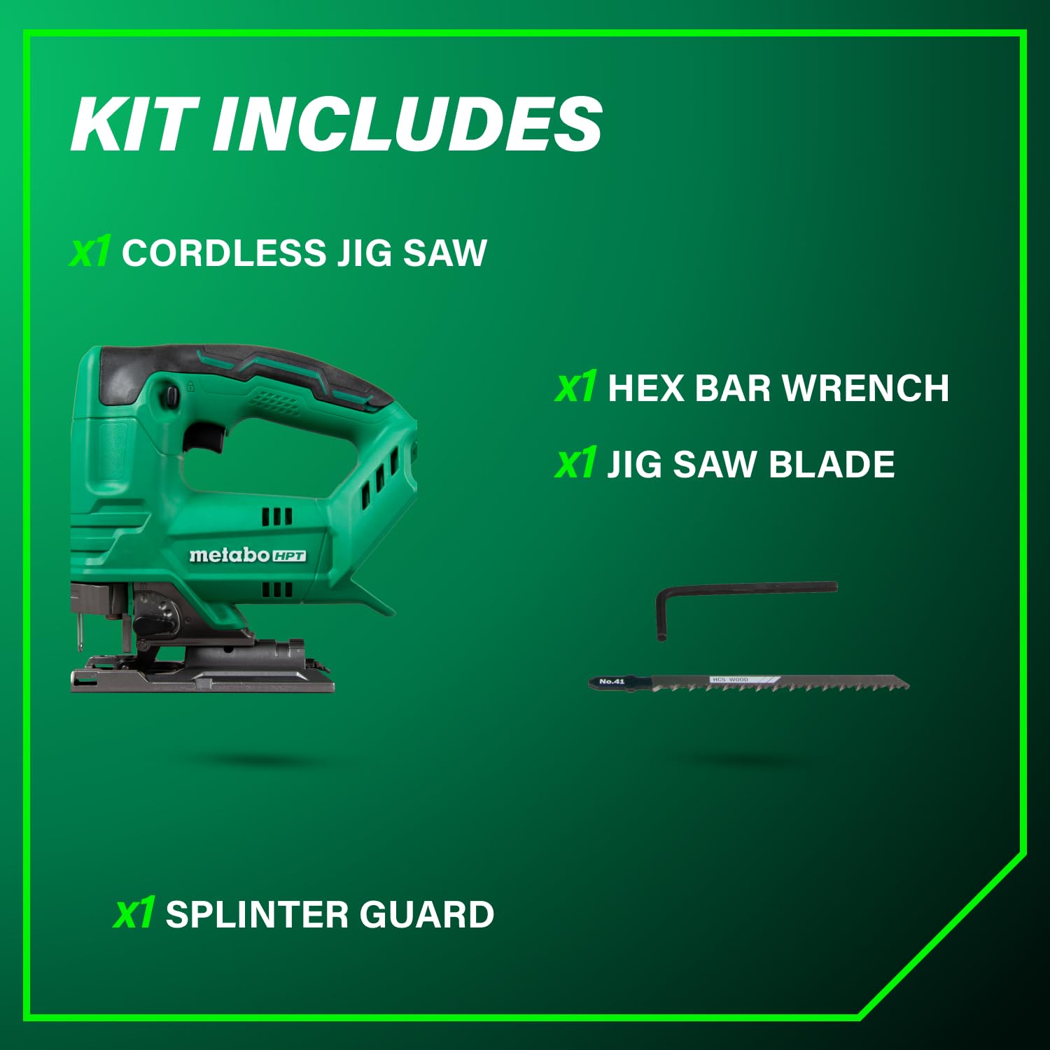 metabo-hpt-18v-cordless-jig-saw-c3607dbq4-variable-speed-4-cutting-modes-tool-le image 5