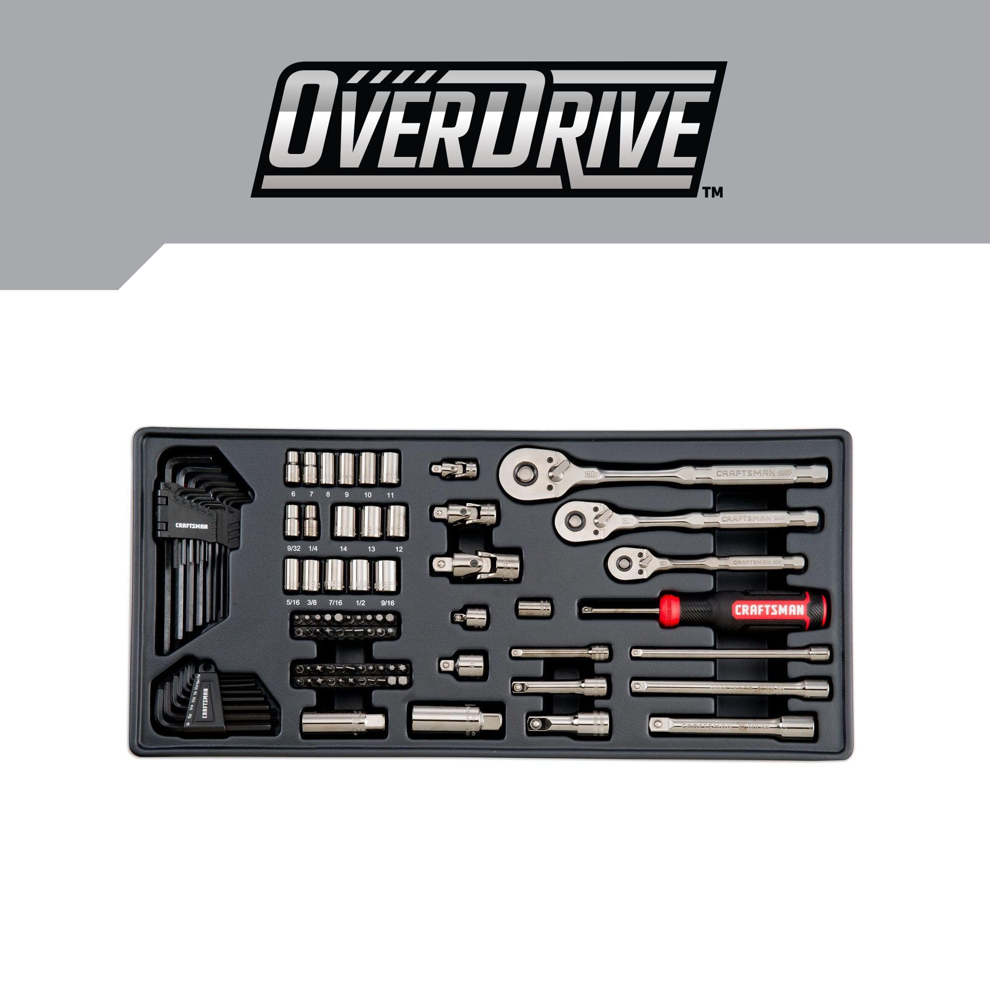 craftsman-overdrive-284-piece-mechanics-tool-set-with-gunmetal-chrome-finish-cmm image 6