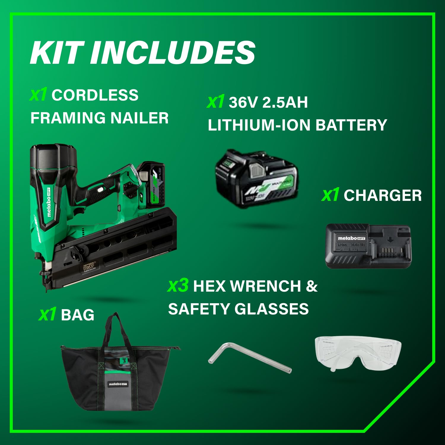 metabo-hpt-36v-multivolt-cordless-framing-nailer-kit-nr3690dr image 5